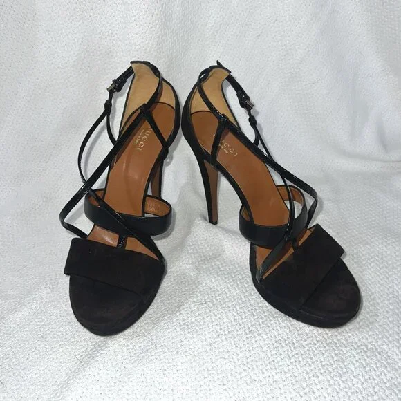 Gucci Black Strappy Heels - Picture 2 of 8